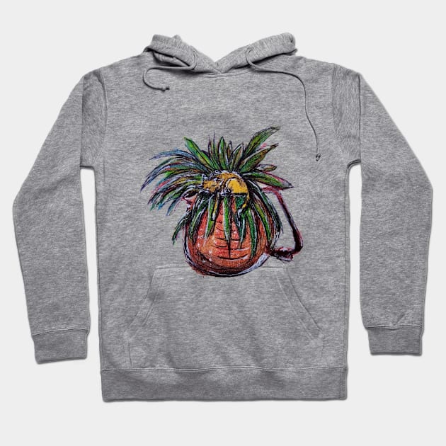 Coffee, Cat, and Houseplants Hoodie by Animal Surrealism